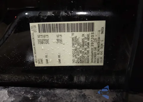 2018 Nissan Maxima 3.5 Platinum z USA, uszkodzony, nr VIN 1N4AA6AP4JC397203